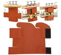 Protec Deluxe Leather Trumpet Valve Guard, Better Protection Genuine Leather Fine Leather Exterior Leather Trumpet for Trumpet