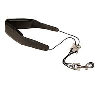 Protec L310M 22 inch Leather Saxophone Neck Strap with Metal Snap - Black