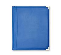 Protec Leatherette Deluxed Padded Sheet Music Folder with Brass Corners, Blue, Model F2BKBX