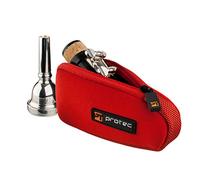 Protec N264RX Neoprene Mouthpiece Pouch for Trombone/Alto Saxophone - Red