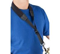 Protec N310M 22 inch Padded Neoprene Saxophone Neck Strap with Metal Snap - Black