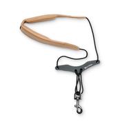 Protec Neck Strap for Saxophone 24" Less Stress Leatherette with Adjustable Comfort Bar and Metal Swivel Snap, Cocoa, Model VC305MCC