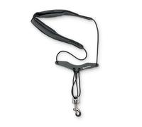 Protec Neck Strap for Saxophone 24" Less Stress Leatherette with Adjustable Comfort Bar and Metal Swivel Snap, Black, Model VC305M