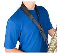 Protec NLS305M 24 inch Less Stress Adjustable Saxophone Neck Strap - Black