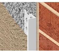 PROTEC Premium PVC RENDER STOP BEAD 15MM - 2.5M LENGTH - WHITE - 10 PACK