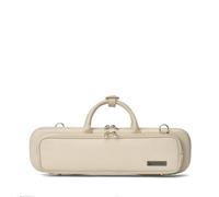 Protec Rumi Flute Leatherette PRO PAC Case with Large Exterior Pocket and Shoulder Strap (Fits B or C Foot), Ivory, Model RU308IV