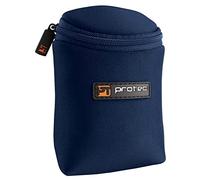 ProTec Trumpet/Small Brass Multiple (3-Piece) Neoprene Mouthpiece Pouch with Zipper Closure - Blue (Model N219BX)