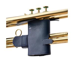 Protec VL226SPNB Trumpet Valve Guard - Vegan Leather, 6-Point (Navy Blue)