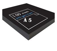 Protecatfile - 'High' Black Card - Ideal for Presentation Display and Mounting - 270gsm - A5-100 Sheets