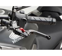 PROTECH clutch lever Race 6061-T6-Aluminium black anodized / adjuster red black/red, black-red