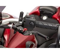 PROTECH clutch lever Sport 6061-T6-Aluminium black anodized / adjuster red black/red, black-red