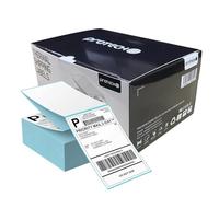 PROTECH® Fanfold Labels Direct Thermal Sticker Labels, 150mm x 100mm (6x4 inch), Premium Coated, Strong Self-Adhesive, for Zebra, MUNBYN, Rollo, TSC, Toshiba, Citizen, Direct Thermal Label Printer