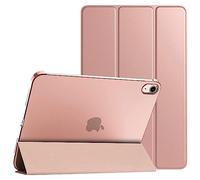 PROTech iPad Case for iPad 10th Generation 2022 10.9" with Support for Touch ID, Auto Wake/Sleep Function, Transparent Case, Pink, Unisex, Adult, Work, Entertainment, Daily Use