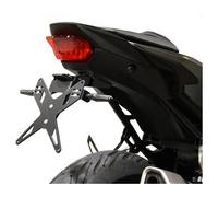 PROTECH license plate holder kit including reflector and plate light stainless steel/powder-coated aluminium black, black