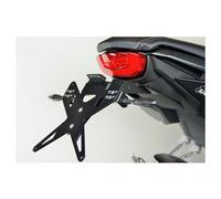 PROTECH license plate holder kit including reflector and plate light stainless steel/powder-coated aluminium black, black