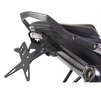 PROTECH license plate holder kit including LED-taillight, reflector and plate light stainless steel/powder-coated aluminium black, black