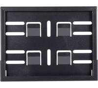 PROTECH License Plate Frame 18X14 CM, BLACK,SWITZERL.