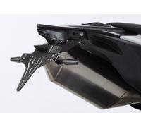 PROTECH license plate holder kit including reflector and plate light powder-coated stainless steel black, black