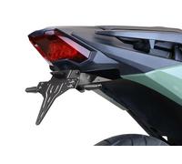 PROTECH license plate holder kit including reflector and plate light powder-coated stainless steel black, black