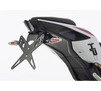 PROTECH license plate holder kit including reflector and plate light stainless steel/powder-coated aluminium black, black