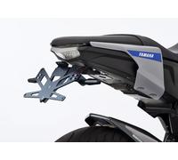 PROTECH license plate holder kit including reflector and plate light stainless steel/powder-coated aluminium black, black