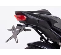 PROTECH license plate holder kit including reflector and plate light stainless steel/powder-coated aluminium black, black