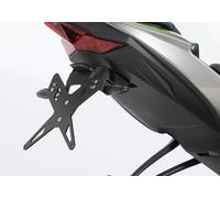 PROTECH license plate holder kit including reflector and plate light stainless steel/powder-coated aluminium black, black