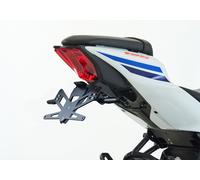 PROTECH license plate holder kit including reflector and plate light stainless steel/powder-coated aluminium black, black