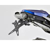 PROTECH license plate holder kit including reflector and plate light stainless steel/powder-coated aluminium black, black