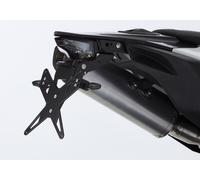 PROTECH license plate holder kit including reflector and plate light stainless steel/powder-coated aluminium black, black
