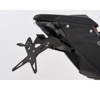 PROTECH license plate holder kit including reflector and plate light stainless steel/powder-coated aluminium black, black