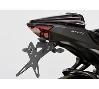 PROTECH license plate holder kit including reflector and plate light stainless steel/powder-coated aluminium black, black