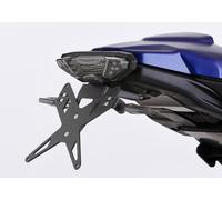 PROTECH license plate holder kit including reflector and plate light stainless steel/powder-coated aluminium black, black