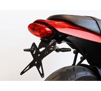 PROTECH license plate holder kit including reflector and plate light stainless steel/powder-coated aluminium black, black