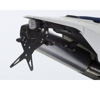 PROTECH license plate holder kit including reflector and plate light stainless steel/powder-coated aluminium black, black