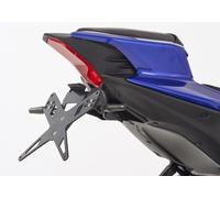 PROTECH license plate holder kit including reflector and plate light stainless steel/powder-coated aluminium black, black