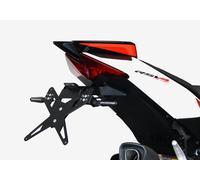 PROTECH license plate holder kit including reflector and plate light stainless steel/powder-coated aluminium black, black