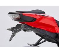 PROTECH license plate holder powder-coated stainless steel black, black