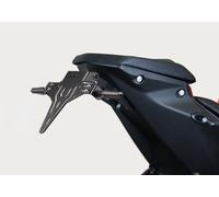PROTECH license plate holder powder-coated stainless steel black, black