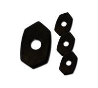 PROTECH lIl indy spacer for various Kawasaki models coated steel black, black