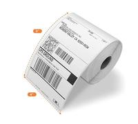 PROTECH® Roll of 350 Labels Direct Thermal Sticker Labels, 150mm x 100mm (6x4 inch), Premium Coated, Self-Adhesive, for Zebra, MUNBYN, Rollo, TSC, Toshiba, Citizen, Direct Thermal Label Printer