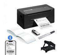 PROTECH® Thermal Label Printer 4x6, Bluetooth Shipping Label Maker Printer for Small Business Support Windows, Mac, iPhone, Android and Widely Used for Amazon, Ebay, Shopify, Etsy, Royal Mail (Black)