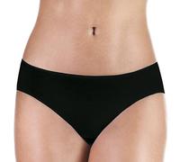 PROTECHDRY Washable Urinary Incontinence Bikini Underwear for Women, with Front Absorbent Area (Black, X-Large)