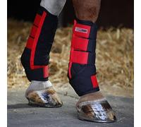 Protechmasta Leg Boots Stable Wraps for Horses - Soft and Comfort Air Mesh Fabric - Set of 2 / Black - Size: FULL