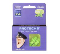 Protechs Ear Plugs for Travel, 1 Pair with Case, NPR 24