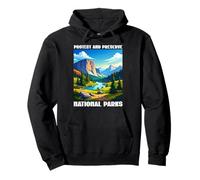 Protect and Preserve National Parks Scene Outdoor Pullover Hoodie