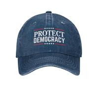 Protect-Democracy Hat Save Democracy Vote Blue Adjustable Cotton Baseball Cap