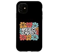 Protect Democracy Retro Vintage Patriotic Pro Democratic Case for iPhone 11