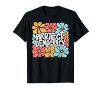 Protect Democracy Retro Vintage Patriotic Pro Democratic T-Shirt