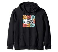 Protect Democracy Retro Vintage Patriotic Pro Democratic Zip Hoodie